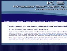 Tablet Screenshot of krausesurveyors.com